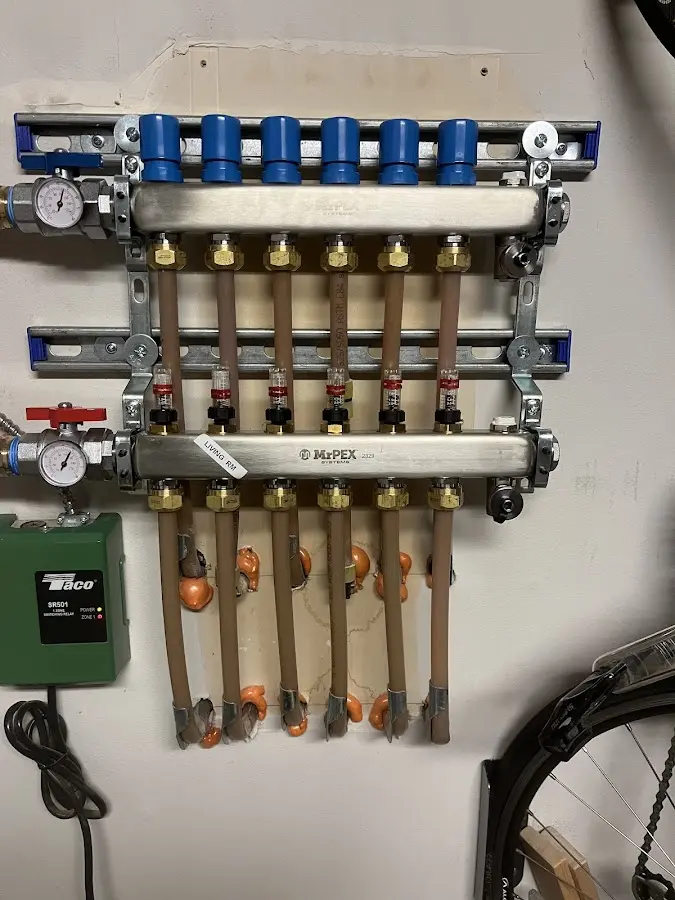 Plumber performing Leak Detection at a residential property in Macclenny